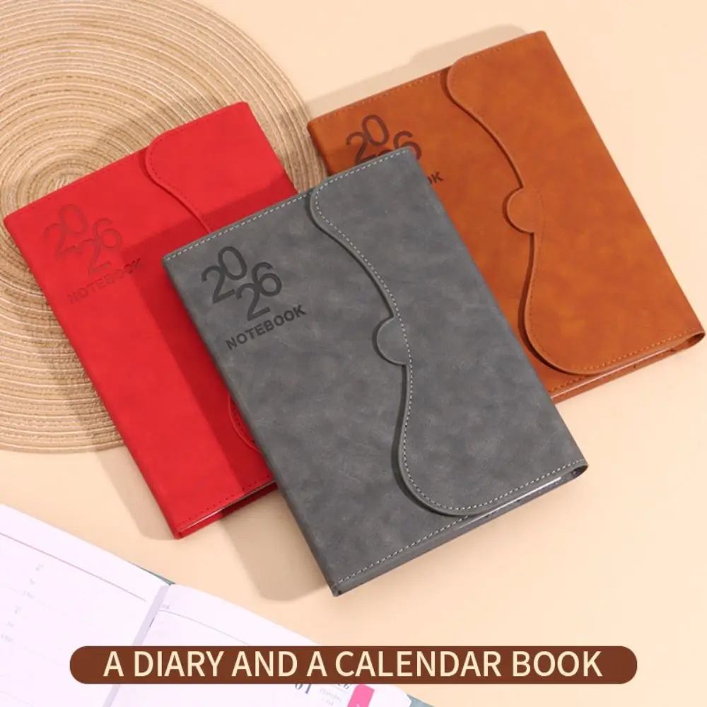 English 2026 Schedule Planner Notepad 12 Months Magnetic PU Cover To-do List Notebook Wear-resistant Simple
English 2026 Schedule Planner Notepad 12 Months Magnetic PU Cover To-do List Notebook Wear-resistant Simple