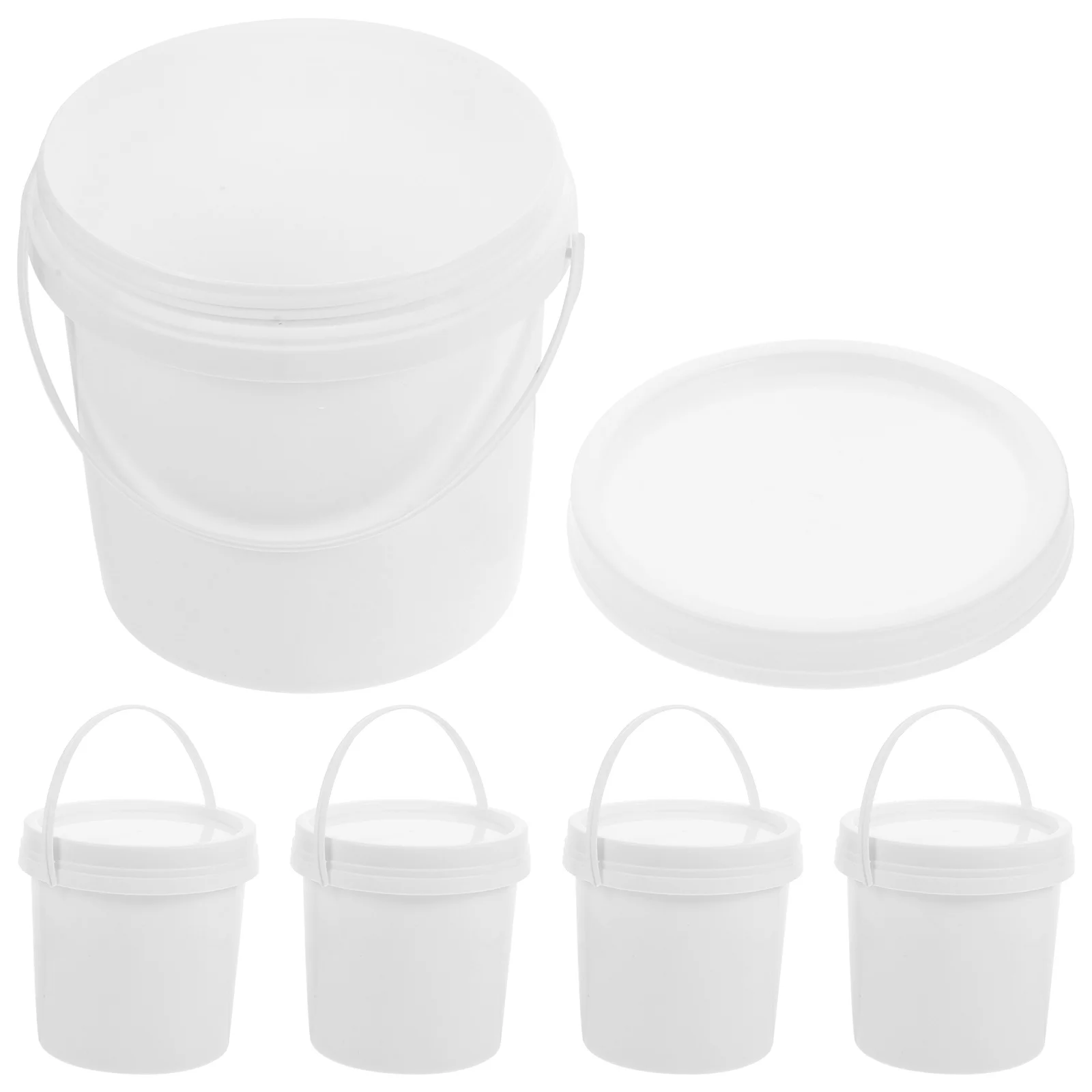 5Pcs Plastic Sealing Bucket with Lid Heavy Duty Water Pail Portable Handle Leakproof Design for Home Industry Agriculture
5Pcs Plastic Sealing Bucket with Lid Heavy Duty Water Pail Portable Handle Leakproof Design for Home Industry Agriculture