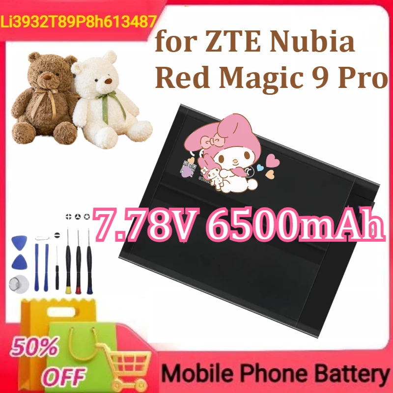 New High Quality Reliable Efficient Li3932T89P8h613487 for ZTE Nubia Red Magic 9 Pro Smart Phone Battery 7.78V 6500mAh+Tools
New High Quality Reliable Efficient Li3932T89P8h613487 for ZTE Nubia Red Magic 9 Pro Smart Phone Battery 7.78V 6500mAh+Tools