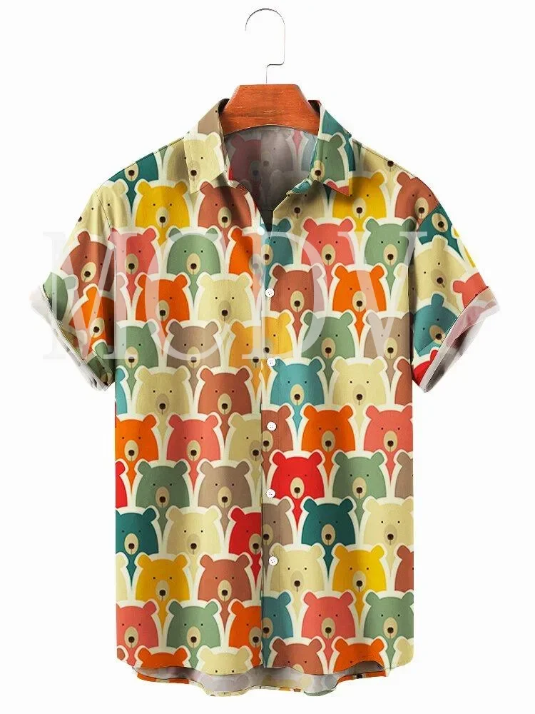 Bear Men's Shirts 3D All Over Printed Hawaiian Shirt Men For Women Casual Breathable Hawaiian Short Sleeve Shirt
Bear Men's Shirts 3D All Over Printed Hawaiian Shirt Men For Women Casual Breathable Hawaiian Short Sleeve Shirt