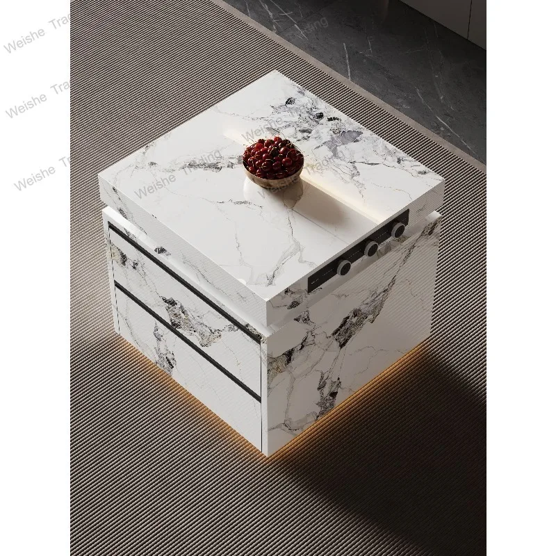 Light luxury minimalist separate island cabinet, rock slab with sink, middle guide table cabinet, storage cabinet
Light luxury minimalist separate island cabinet, rock slab with sink, middle guide table cabinet, storage cabinet