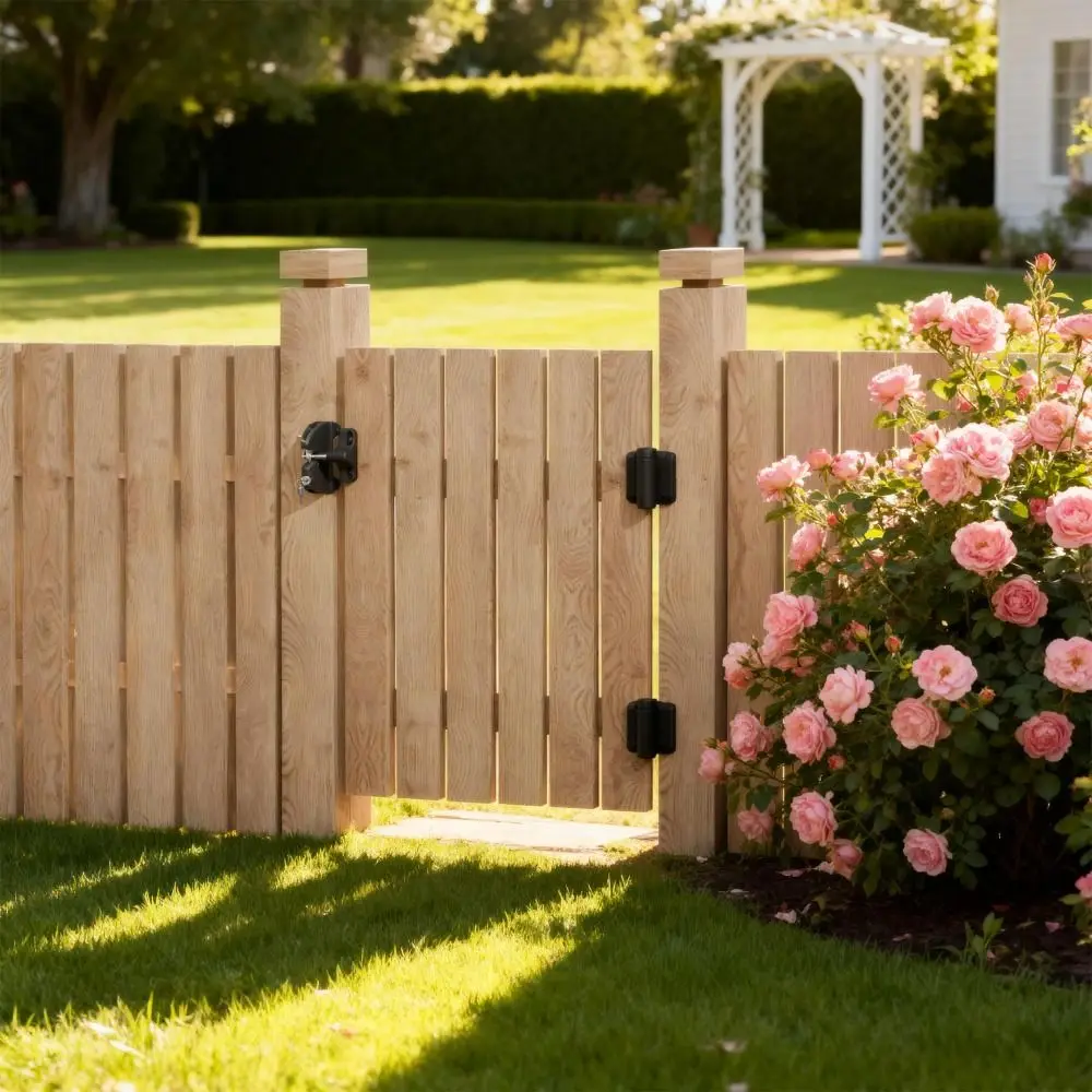 Замок для наружных дверей черного цвета, пружинный, из нейлона, с двойным замком, прочный, нержавеющий, с тросовым приводом, фурнитура для ворот
Замок для наружных дверей черного цвета, пружинный, из нейлона, с двойным замком, прочный, нержавеющий, с тросовым приводом, фурнитура для ворот