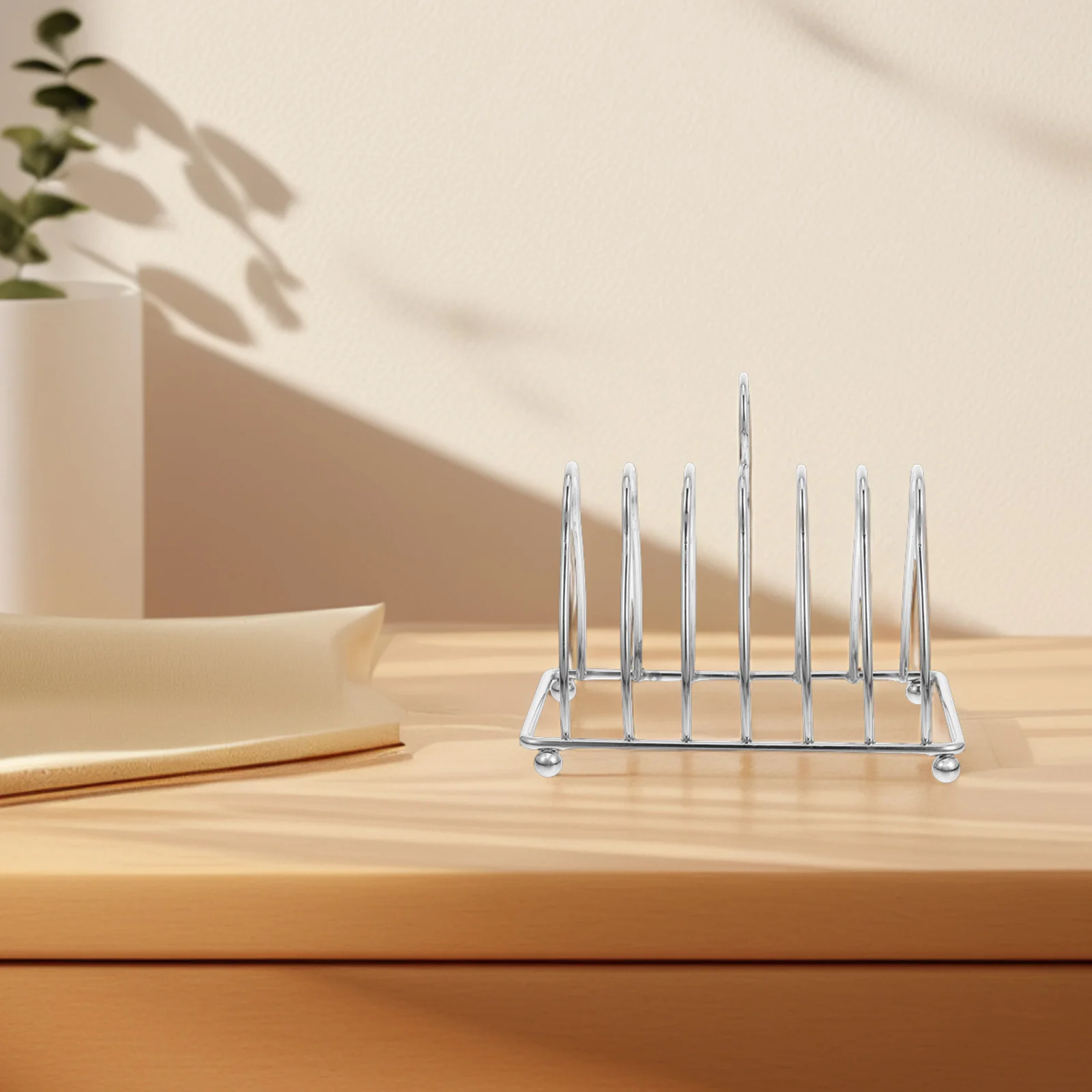 Stainless Steel 6-Slices Bread Storage Rack Multifunctional Toast Holder Bread Loaf Slice Organizer Kitchen Shelf Stand
Stainless Steel 6-Slices Bread Storage Rack Multifunctional Toast Holder Bread Loaf Slice Organizer Kitchen Shelf Stand