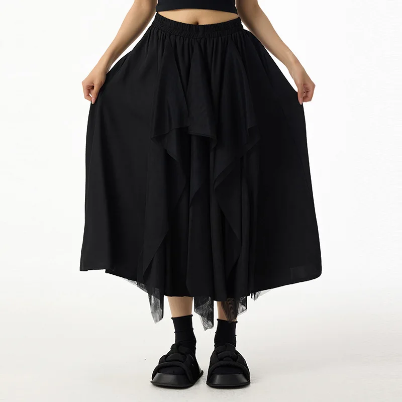 2026 Summer Dark-colored Patchwork Ruffled Loose High-waist Skirt Women XY117
2026 Summer Dark-colored Patchwork Ruffled Loose High-waist Skirt Women XY117