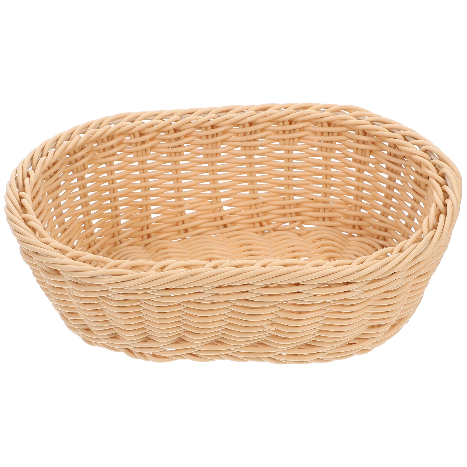 Oval Imitation Rattan Bread Basket Woven Serving Basket for Home Supermarket Snack Fruit Display Food Baskets
Oval Imitation Rattan Bread Basket Woven Serving Basket for Home Supermarket Snack Fruit Display Food Baskets