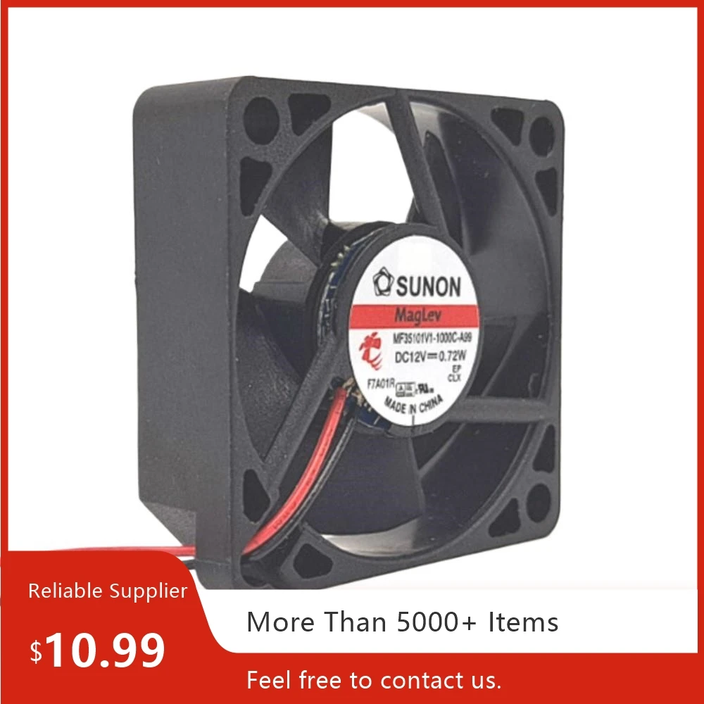 2pcs SUNON MF35101V1-10000-A99 35mm DC 12V Cooling Fan 10000RPM 7.2CFM for Electronics, Servers, and Power Supplies
2pcs SUNON MF35101V1-10000-A99 35mm DC 12V Cooling Fan 10000RPM 7.2CFM for Electronics, Servers, and Power Supplies