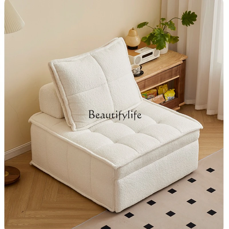 Foldable retractable dual-purpose multi-functional living room fabric tofu block lazy sofa
Foldable retractable dual-purpose multi-functional living room fabric tofu block lazy sofa