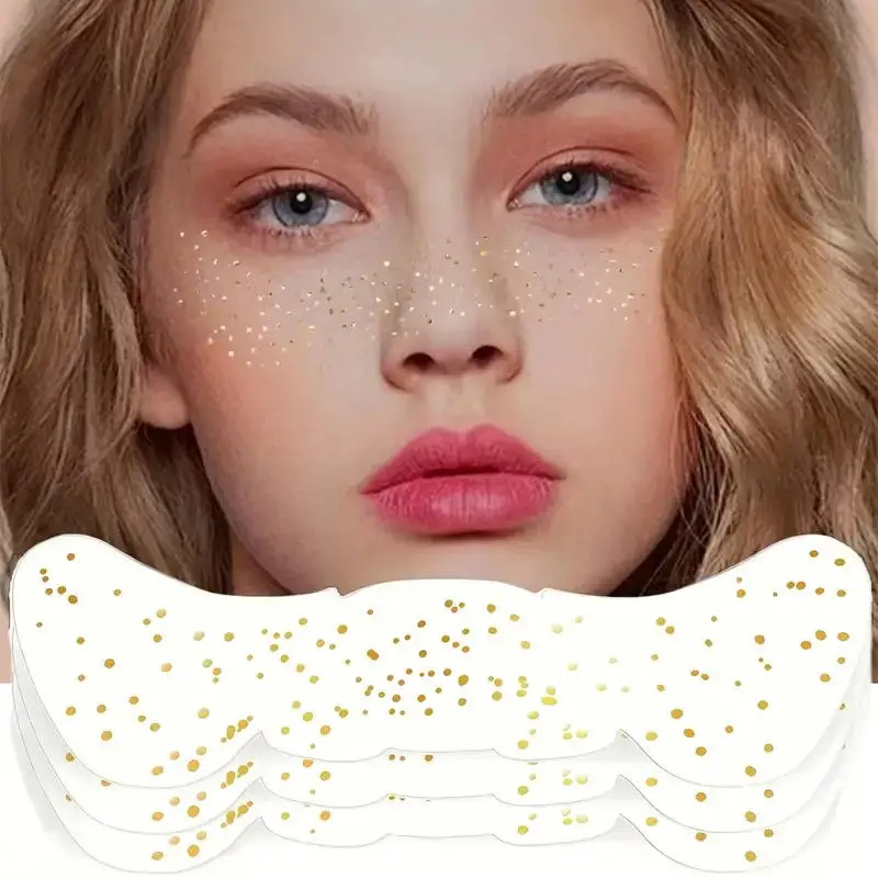 10pcs Fake Freckle Stickers Golden Silver Fake Freckles for Women Metallic Radiation Temporary Tattoo Stickers Face Makeup
10pcs Fake Freckle Stickers Golden Silver Fake Freckles for Women Metallic Radiation Temporary Tattoo Stickers Face Makeup