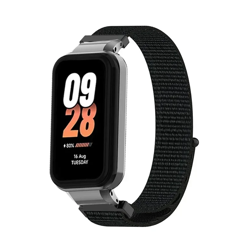Для Xiaomi Mi Band 8 Active нейлоновый ремешок, металлический защитный чехол для mi Band 8, активные браслеты, защитный чехол на запястье, рамки
Для Xiaomi Mi Band 8 Active нейлоновый ремешок, металлический защитный чехол для mi Band 8, активные браслеты, защитный чехол на запястье, рамки