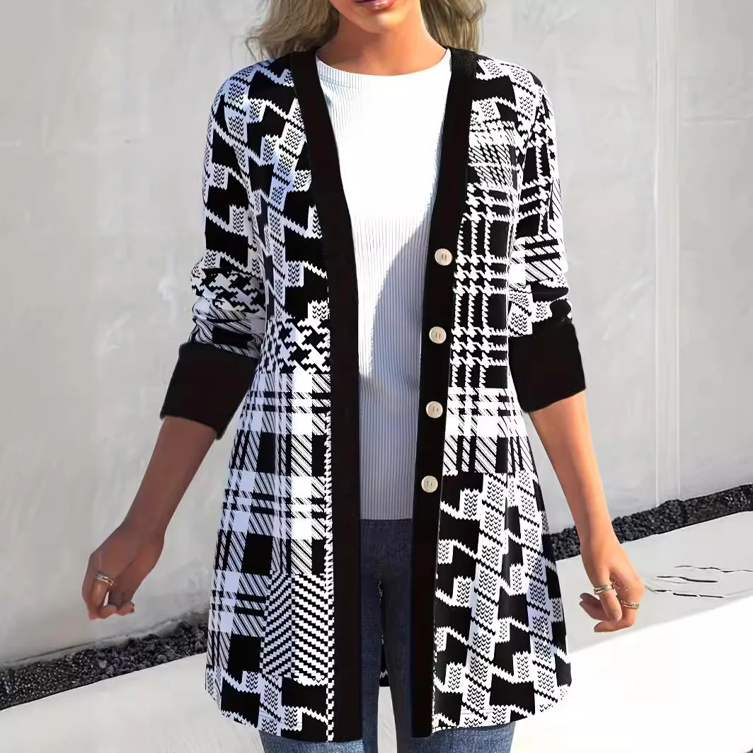 Spring Autumn Women's Casual Loose Cardigan Long Sleeve Women Fashion Warm Sweater Medium Length Jacket
Spring Autumn Women's Casual Loose Cardigan Long Sleeve Women Fashion Warm Sweater Medium Length Jacket
