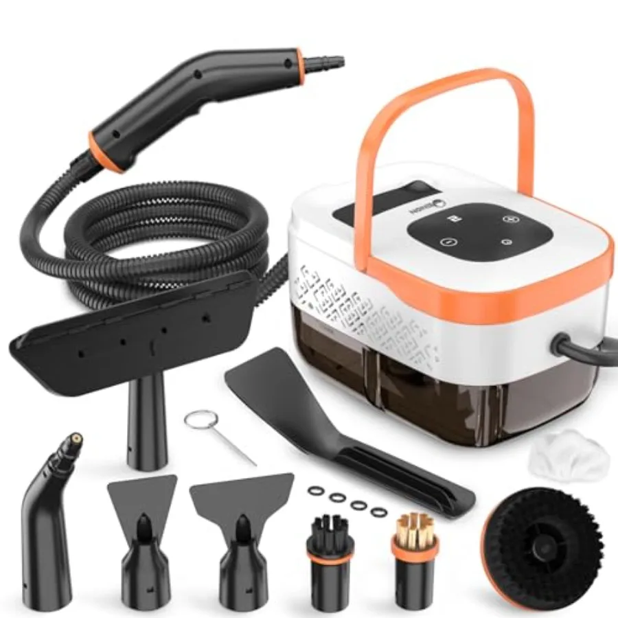 Steam Cleaner 2500W Portable Handheld Steamer with 6-Level Adjustable Settings 15S Heat-Up Large Water Tank 17-Piece Accessory
Steam Cleaner 2500W Portable Handheld Steamer with 6-Level Adjustable Settings 15S Heat-Up Large Water Tank 17-Piece Accessory