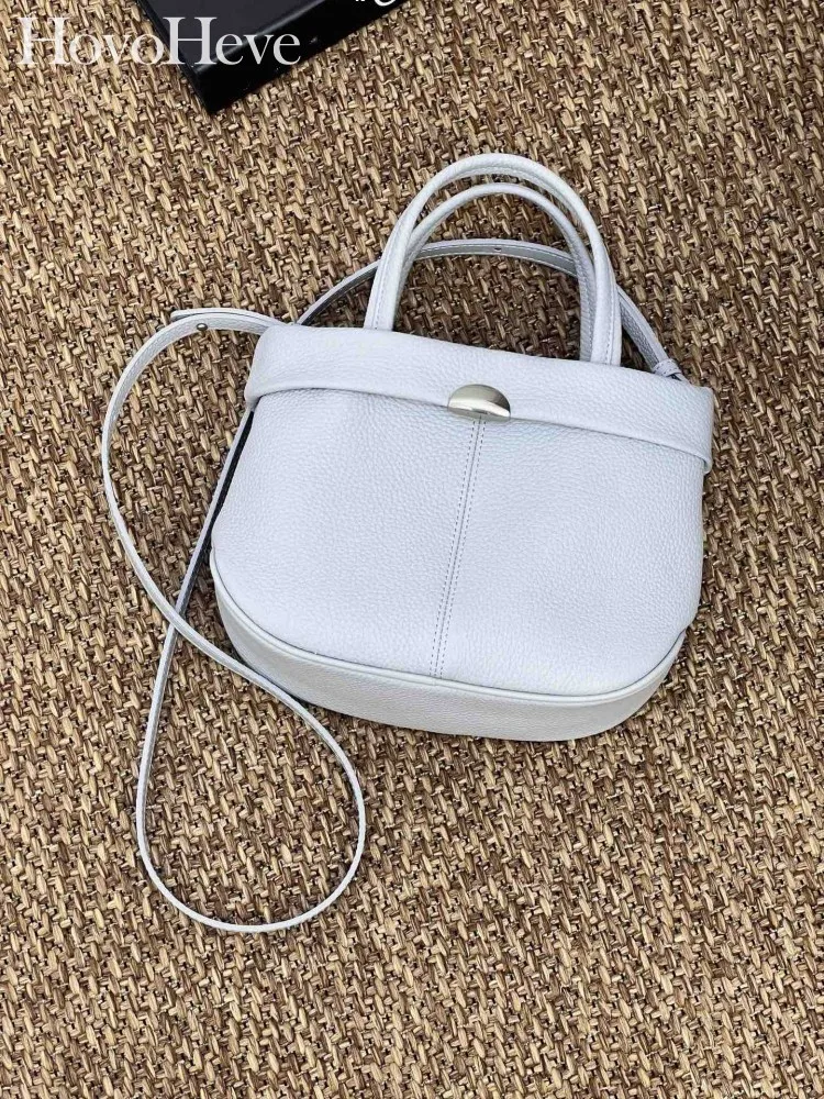 Ladies Elegant Tote Solid Color Genuine Leather Bag Fashion Hasp Single Shoulder Bag Women Office Bucket Crossbody Bag Handbag
Ladies Elegant Tote Solid Color Genuine Leather Bag Fashion Hasp Single Shoulder Bag Women Office Bucket Crossbody Bag Handbag