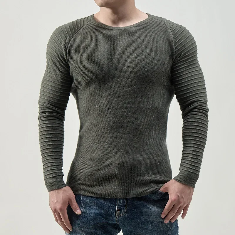 2023 Men's Autumn and Winter New Fashion Round Neck Pleated Design Sweater Long Sleeve Knit
2023 Men's Autumn and Winter New Fashion Round Neck Pleated Design Sweater Long Sleeve Knit
