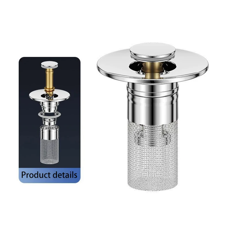 Bathroom sink stopper, detachable pop-up sink drain filter, bathroom sink filter for replacing bathroom sink stopper.
Bathroom sink stopper, detachable pop-up sink drain filter, bathroom sink filter for replacing bathroom sink stopper.