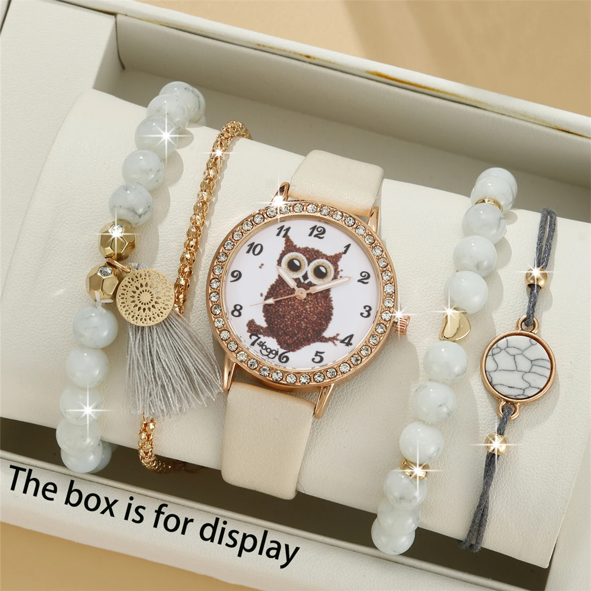 5PCS Women's Fashion Elegant Quartz Watch, the preferred gift for festivals, birthdays, and celebrations, for family/friends/par
5PCS Women's Fashion Elegant Quartz Watch, the preferred gift for festivals, birthdays, and celebrations, for family/friends/par
