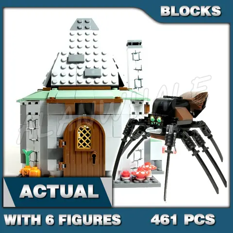 461 stks Magische Wereld van Wizards School Hagrid's Hut Cabin Aragog Giant Spiders 39157 Bouwstenen speelgoed Compatibel Met Model