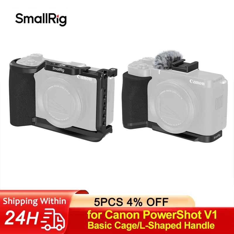 Кейдж SmallRig для Canon PowerShot V1 Basic/L-образная рукоятка с силиконовой ручкой и быстросъемной пластиной Arca-Swiss
Кейдж SmallRig для Canon PowerShot V1 Basic/L-образная рукоятка с силиконовой ручкой и быстросъемной пластиной Arca-Swiss
