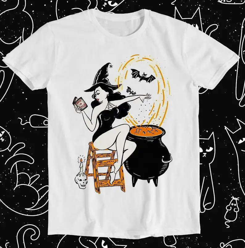 Halloween Pinup Witch Girl Horror Meme Style Movie Music Top Mens Womens Adult Funny Gift Tee T Shirt 849
Halloween Pinup Witch Girl Horror Meme Style Movie Music Top Mens Womens Adult Funny Gift Tee T Shirt 849