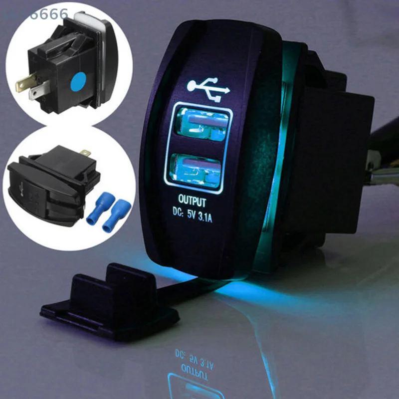 12V 3.1A LED Car Socket Charger, Dual USB Port Dustproof Mobile Phone Charger, Truck RV Camping Car Power Adapter
12V 3.1A LED Car Socket Charger, Dual USB Port Dustproof Mobile Phone Charger, Truck RV Camping Car Power Adapter