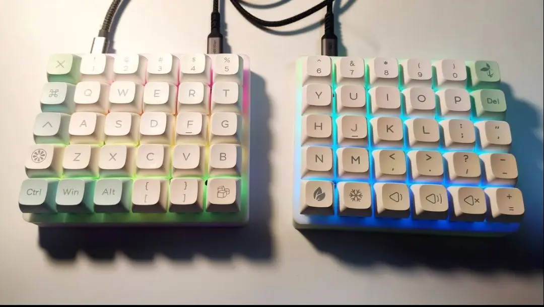 MiFuny Planck Split Mechanical Keyboard Kit 60 Keys Wired Frosted Translucent RGB Customized QMK/via Hot-Swap Gaming Keyboards
MiFuny Planck Split Mechanical Keyboard Kit 60 Keys Wired Frosted Translucent RGB Customized QMK/via Hot-Swap Gaming Keyboards