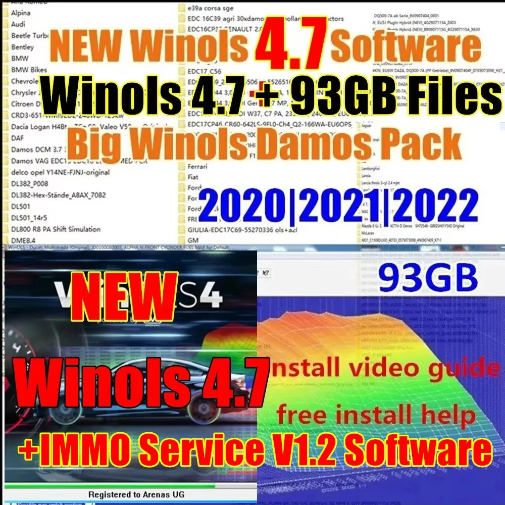 Software Winols 4.7 + Servicio IMMO V1.2 + 93GB WINOLS DAMOS Big Archive Damos Mappacks 2022 | 2021 | Mapas de sintonización de
Software Winols 4.7 + Servicio IMMO V1.2 + 93GB WINOLS DAMOS Big Archive Damos Mappacks 2022 | 2021 | Mapas de sintonización de
