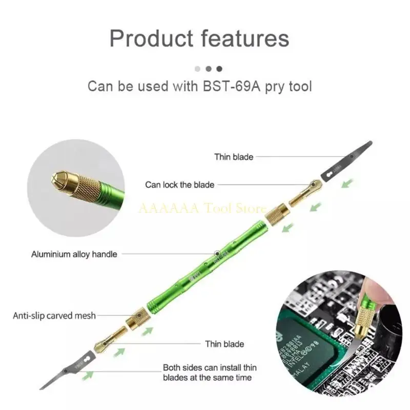 A2BE 4 In 1 Blade Set CPU NAND IC Chip Remover Untra Thin Scrapper for Phone A9 A10 A11 A12 Motherboard BGA Repair
A2BE 4 In 1 Blade Set CPU NAND IC Chip Remover Untra Thin Scrapper for Phone A9 A10 A11 A12 Motherboard BGA Repair