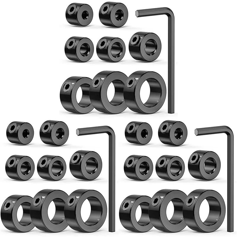 ABMO Drill Stop Bit Collar Set, 27PCS Adjustable Drill Depth Stop Collar Limit Ring With Carbon Steel Set For Drill Bits
ABMO Drill Stop Bit Collar Set, 27PCS Adjustable Drill Depth Stop Collar Limit Ring With Carbon Steel Set For Drill Bits
