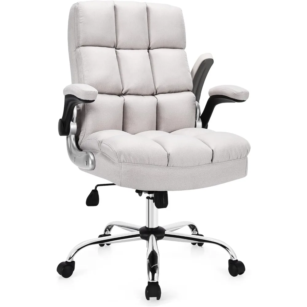 Ergonomic Office Chair Big and Tall High-Back Executive Computer Desk Chair Upholstered Comfortable Home Office Chair with Flip
Ergonomic Office Chair Big and Tall High-Back Executive Computer Desk Chair Upholstered Comfortable Home Office Chair with Flip