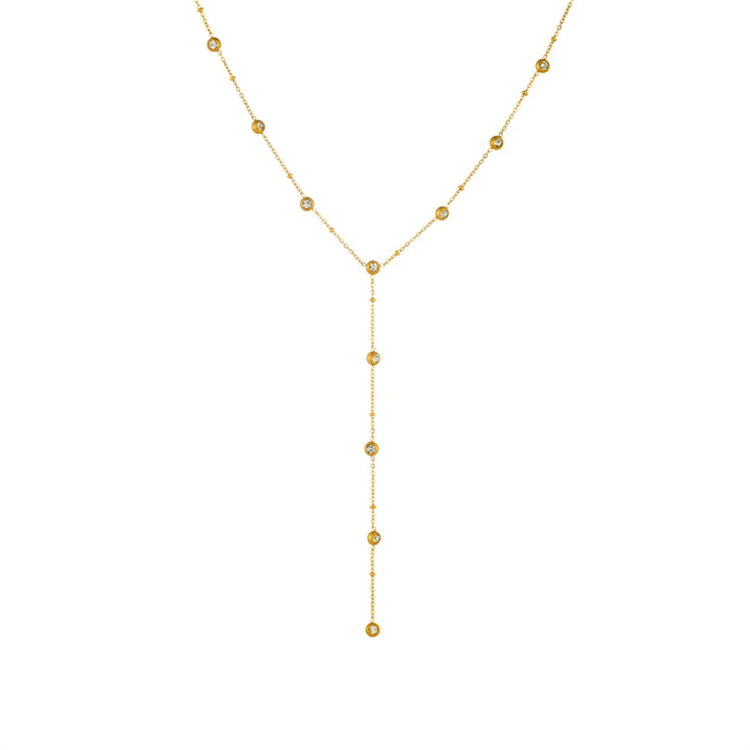 Trendy Fashion Iced Out Zirconia Tennis Chain Female Gold Color Stainless Steel Long Chain Link Necklace for Women Jewelry Gift
Trendy Fashion Iced Out Zirconia Tennis Chain Female Gold Color Stainless Steel Long Chain Link Necklace for Women Jewelry Gift