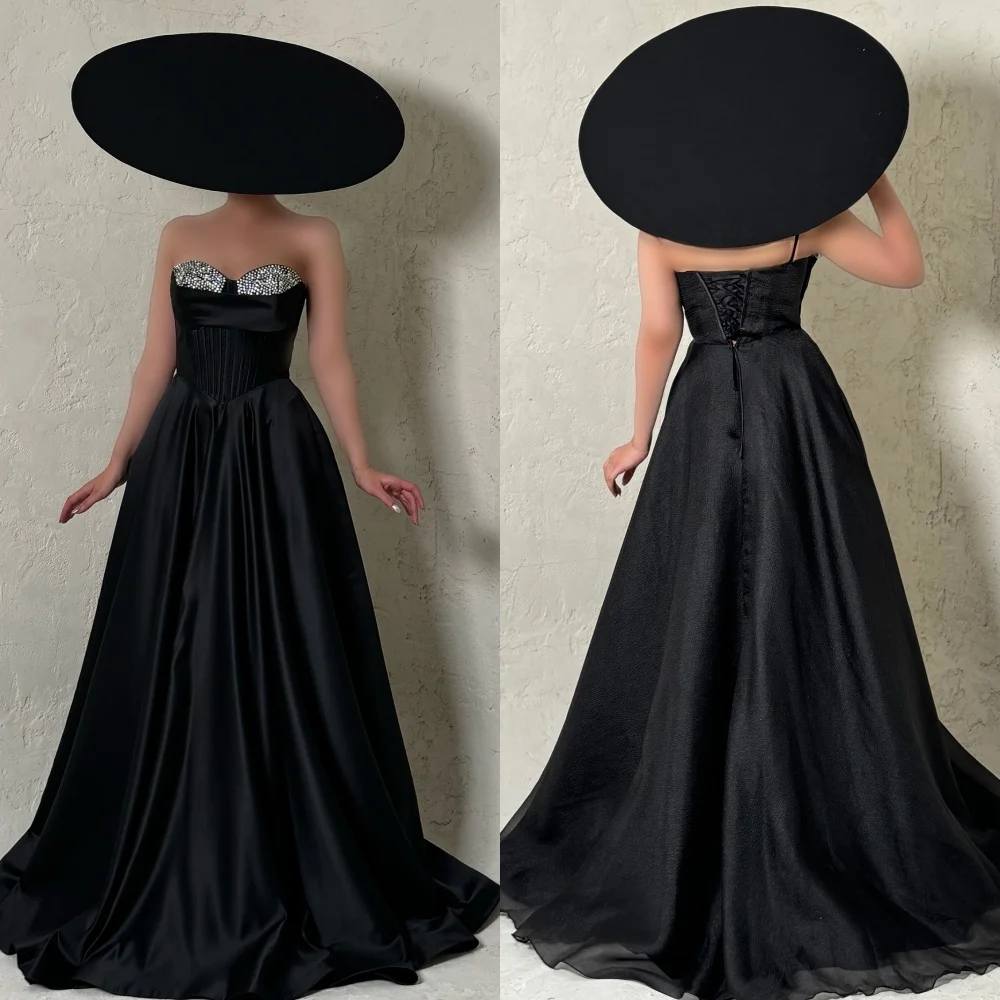 Customized Modern Style Exquisite Charmeuse Rhinestone Pleat A-line Strapless Long Dresses Bespoke Occasion Dresses Fashion
Customized Modern Style Exquisite Charmeuse Rhinestone Pleat A-line Strapless Long Dresses Bespoke Occasion Dresses Fashion