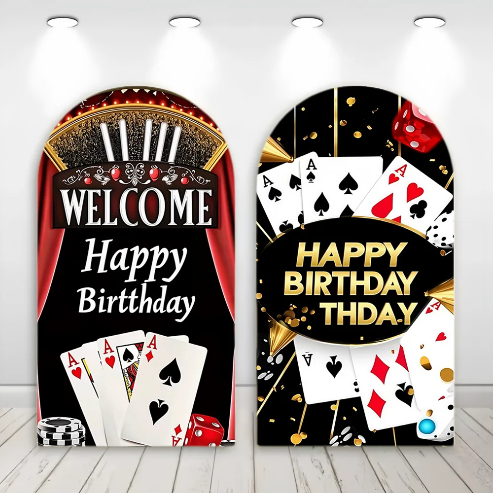 Las Vegas Casino Night theme Party Arch Backdrop Wall Boy Birthday Party Arched Cover Background Photography Banner 2-Sided
Las Vegas Casino Night theme Party Arch Backdrop Wall Boy Birthday Party Arched Cover Background Photography Banner 2-Sided