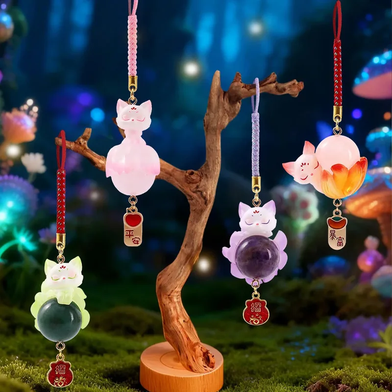 Cartoon Tushan Nine-Tailed Fox Natural Crystal Pendant Blind Box Keychain Lucky Charm Bag Car Decoration Toys Mystery Box Gifts
Cartoon Tushan Nine-Tailed Fox Natural Crystal Pendant Blind Box Keychain Lucky Charm Bag Car Decoration Toys Mystery Box Gifts
