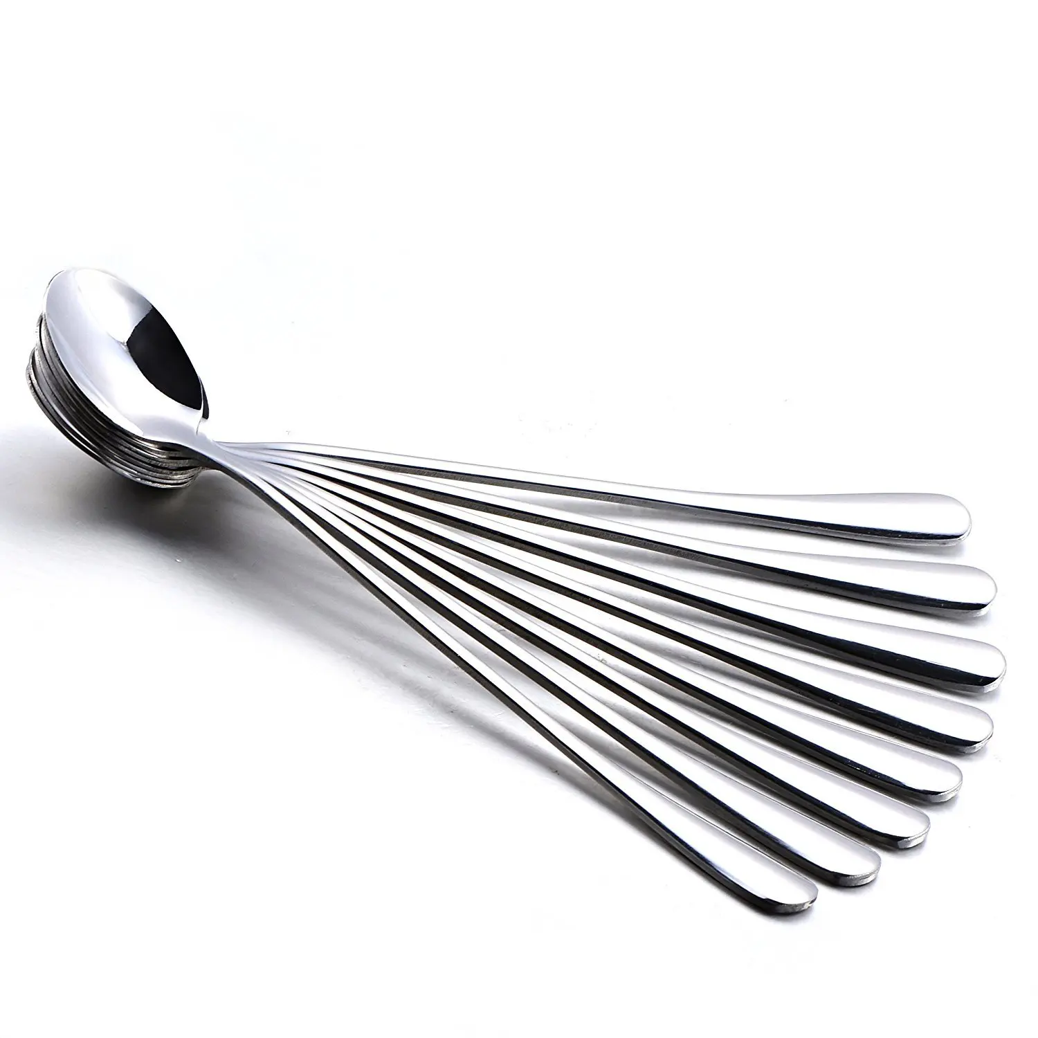 6 Pack 7.5in Stainless Steel Long Handle Mixing Spoons Iced Tea Coffee Dessert
6 Pack 7.5in Stainless Steel Long Handle Mixing Spoons Iced Tea Coffee Dessert