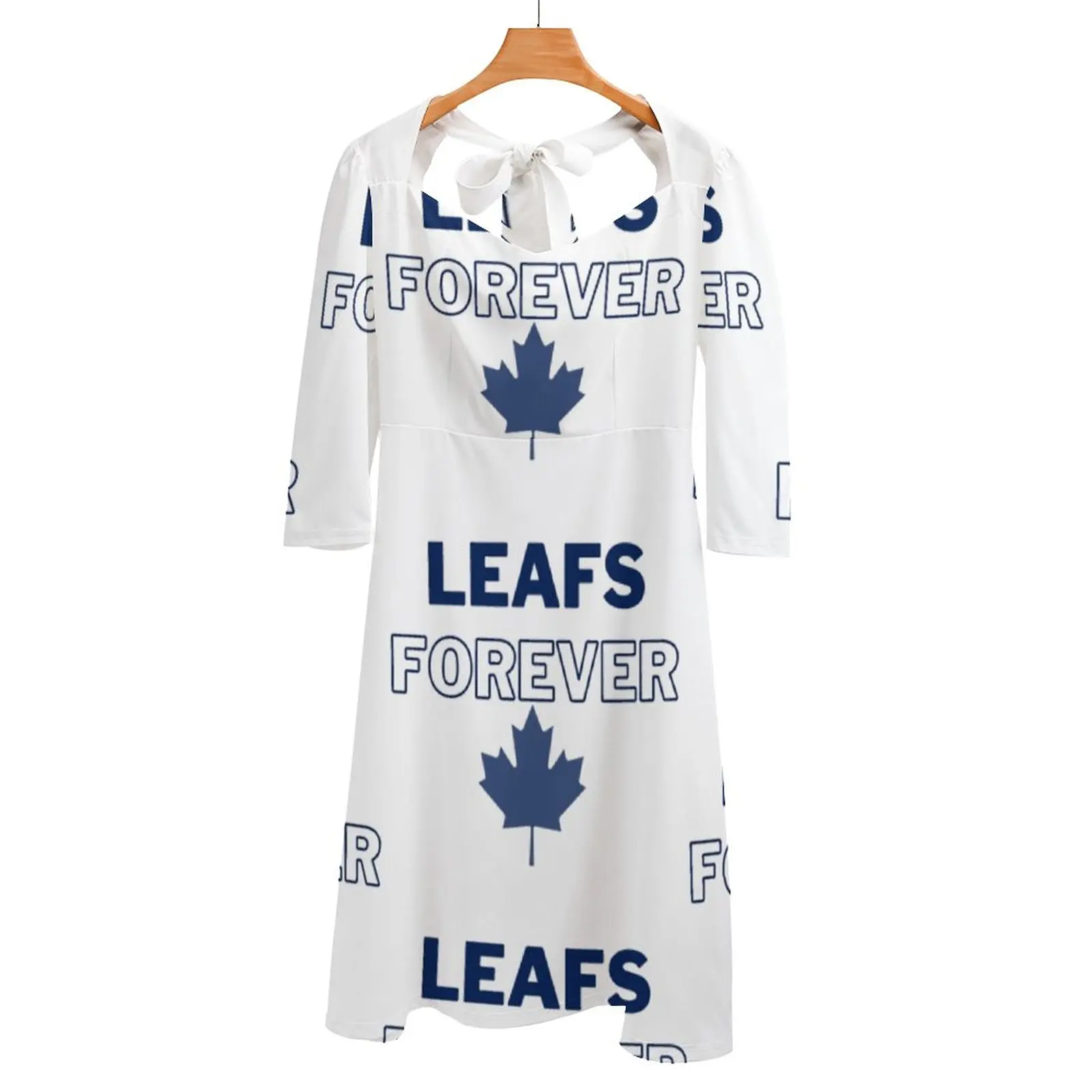 Хоккейное платье Leafs Forever-голубое платье с Кленовым листом Торонто, с открытой спиной и шнуровкой на спине, вечернее платье с квадратным вырезом
Хоккейное платье Leafs Forever-голубое платье с Кленовым листом Торонто, с открытой спиной и шнуровкой на спине, вечернее платье с квадратным вырезом