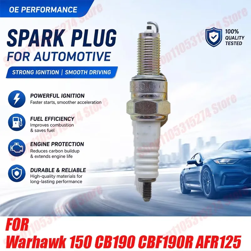1pcs/4pcs Original Spark Plug CPR6EA-9/CPR7EA-9/CPR8EA-9 for Warhawk 150 CB190 CBF190R AFR125 EX125 RX NS125D UY125 UU125T
1pcs/4pcs Original Spark Plug CPR6EA-9/CPR7EA-9/CPR8EA-9 for Warhawk 150 CB190 CBF190R AFR125 EX125 RX NS125D UY125 UU125T