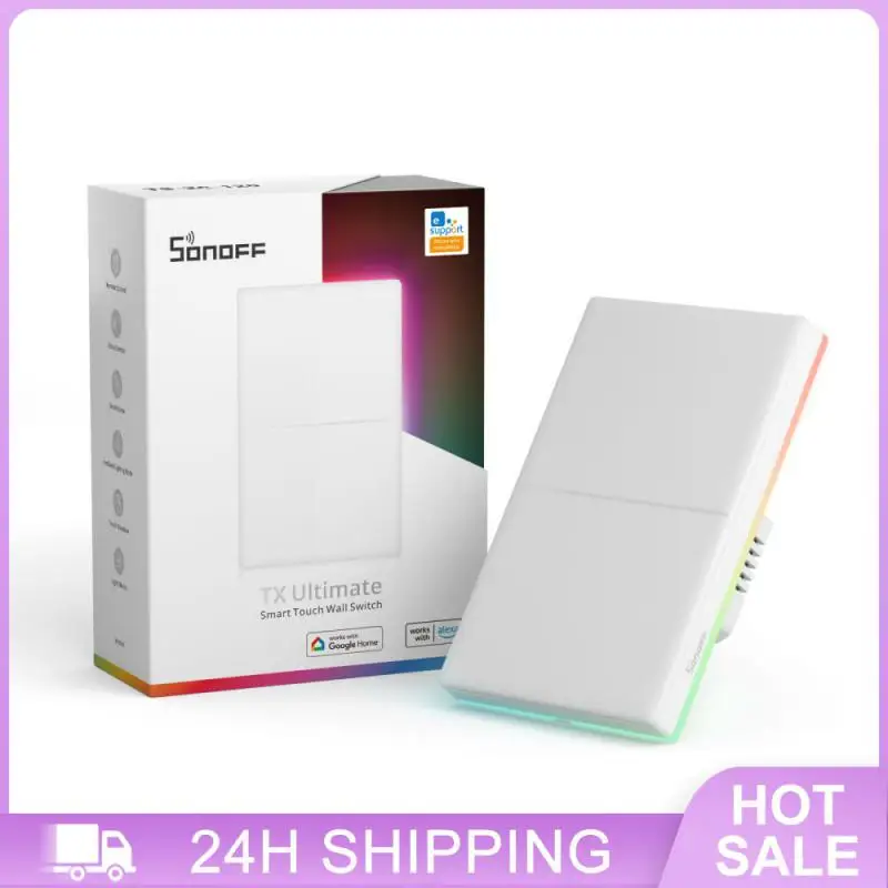 Sonoff TX Ultimate T5 120 WIFI Smart Wall Switch LED Light Edge EWeLink Remotely Controllable via Alexa Google Alice Smartthing
Sonoff TX Ultimate T5 120 WIFI Smart Wall Switch LED Light Edge EWeLink Remotely Controllable via Alexa Google Alice Smartthing