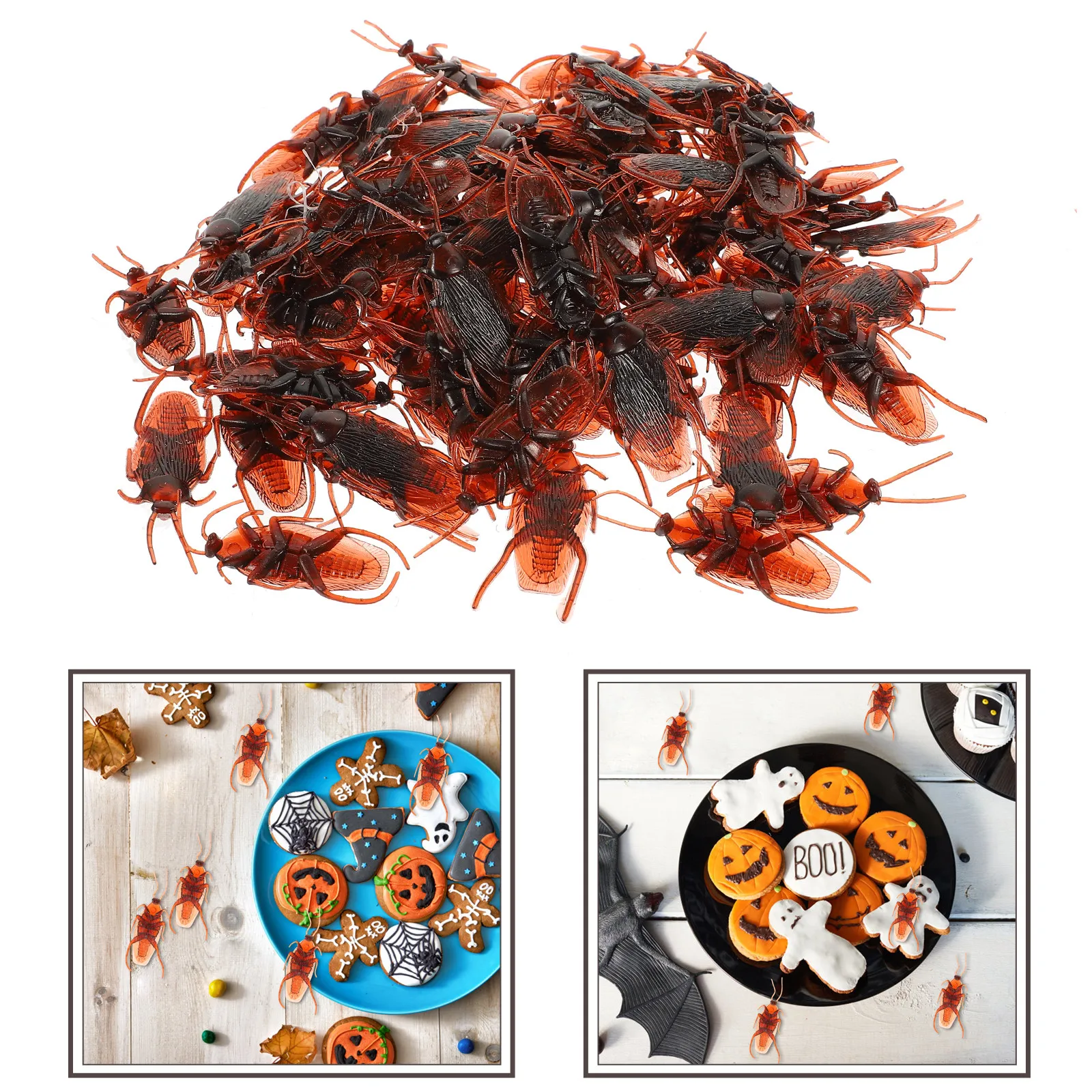 100Pcs Fake Roach Prank Plastic Cockroach Bugs Highly Realistic for Halloween Party Scare School Fun Bulk Fake
100Pcs Fake Roach Prank Plastic Cockroach Bugs Highly Realistic for Halloween Party Scare School Fun Bulk Fake