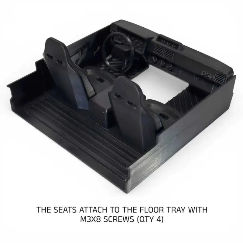 3D Printed Parts Interior Cab & Seats for Axial SCX10 III 1987 Toyota SR5 1/10 RC Crawler –, Non-Destructive Installation
3D Printed Parts Interior Cab & Seats for Axial SCX10 III 1987 Toyota SR5 1/10 RC Crawler –, Non-Destructive Installation