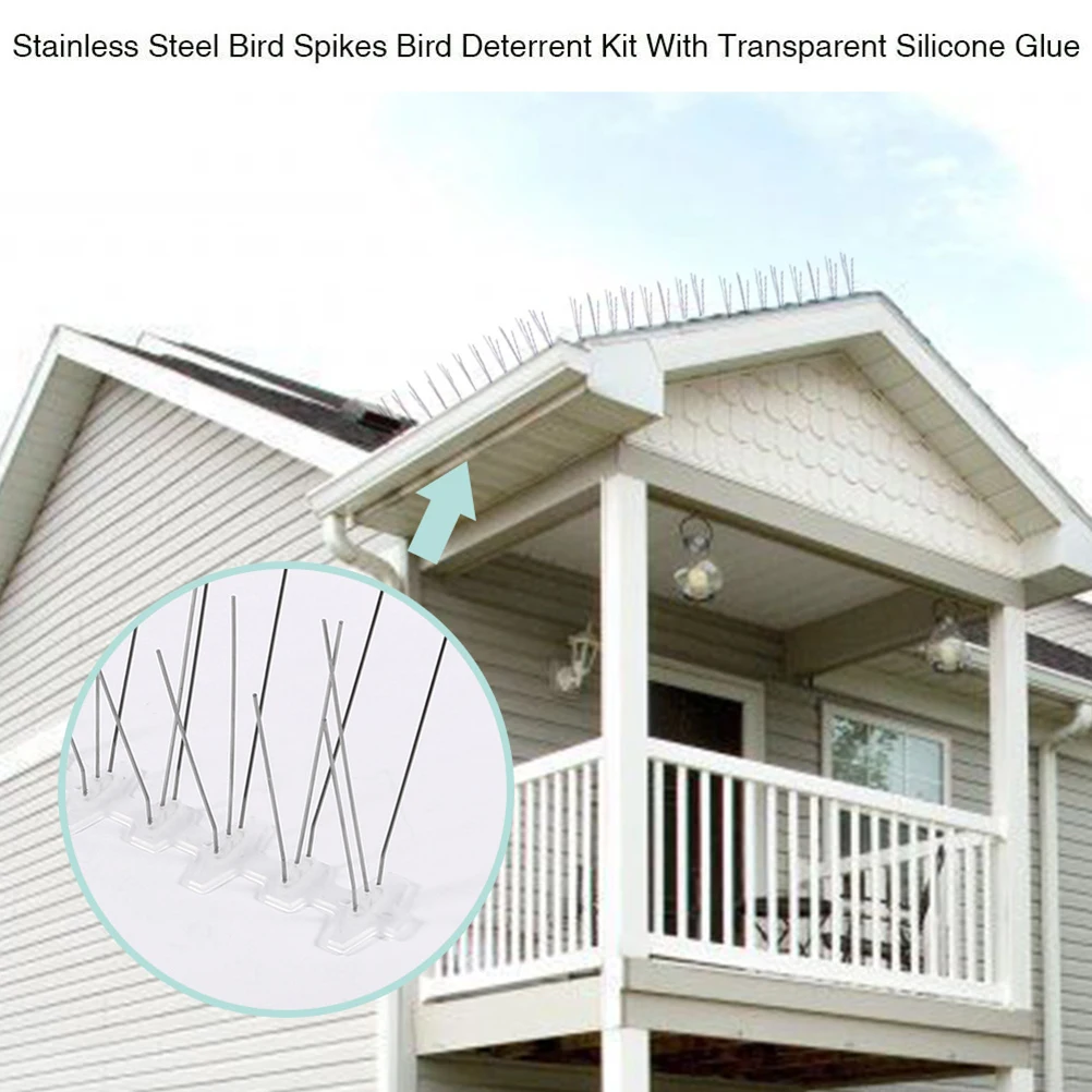 50CM Bird Stainless Bird Deterrent Spikes Steel Deterrent Garden Repellent Solution Prevent Pigeons Balcony Roof
50CM Bird Stainless Bird Deterrent Spikes Steel Deterrent Garden Repellent Solution Prevent Pigeons Balcony Roof