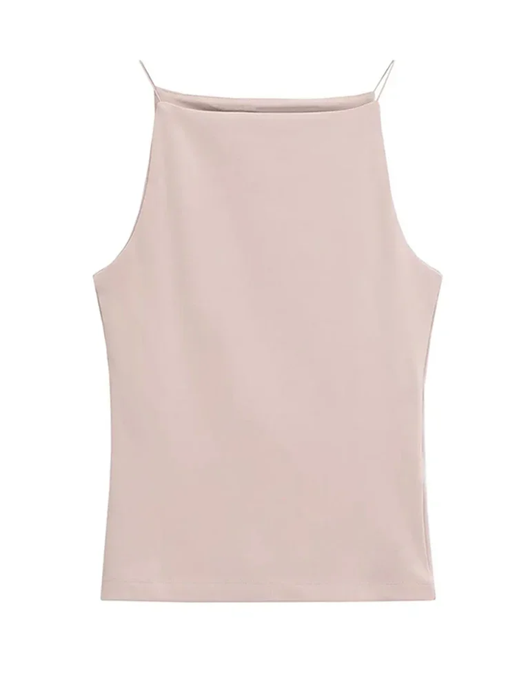 Women's Solid Color Halter Tank Top Sleeveless Vest Thin Straps Camisole Summer Casual Fashion Wear
Women's Solid Color Halter Tank Top Sleeveless Vest Thin Straps Camisole Summer Casual Fashion Wear