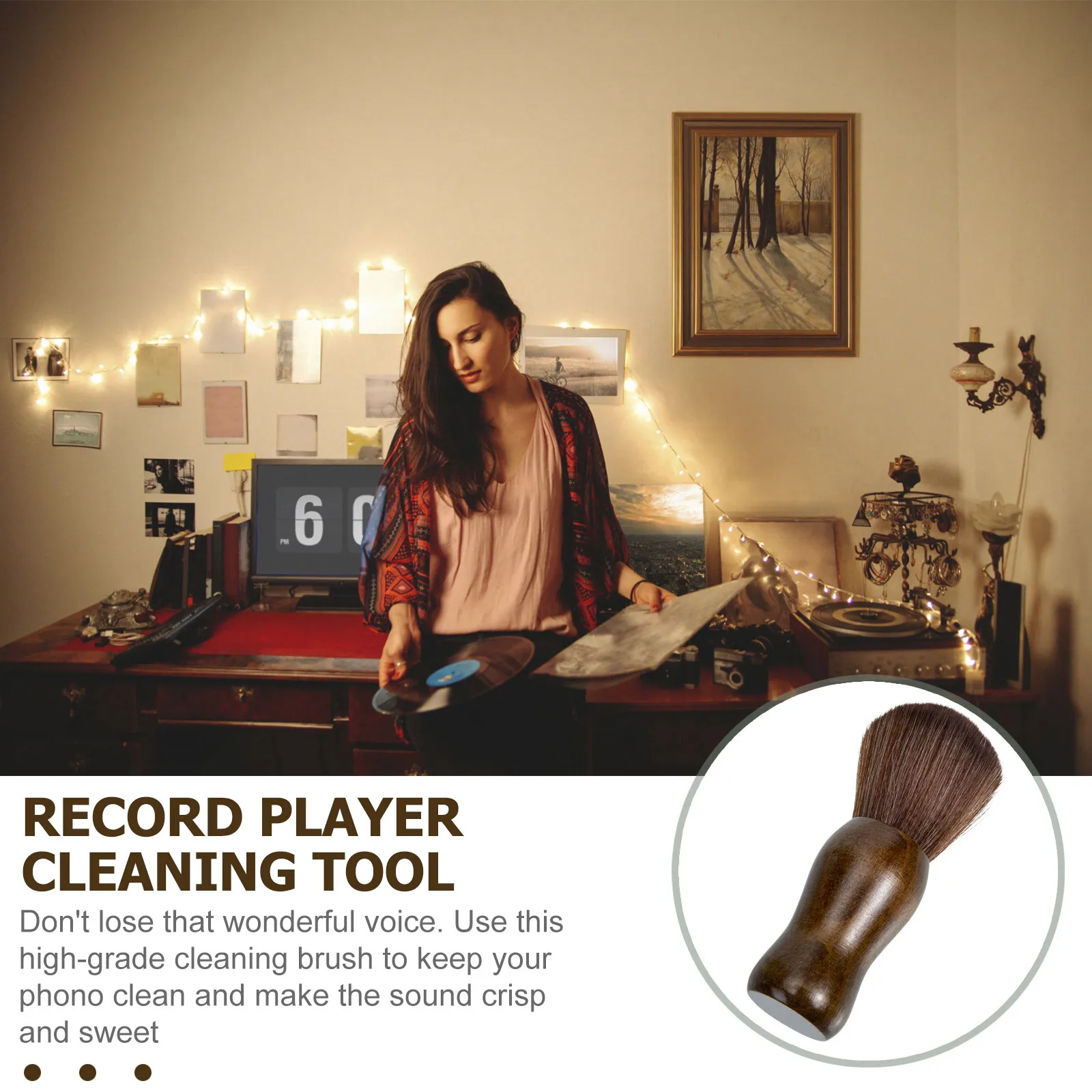 Vinyl Record Cleaning Brush Short Handle Anti-Static Dust Remover for Turntable Maintenance Professional Grade Tool for
Vinyl Record Cleaning Brush Short Handle Anti-Static Dust Remover for Turntable Maintenance Professional Grade Tool for