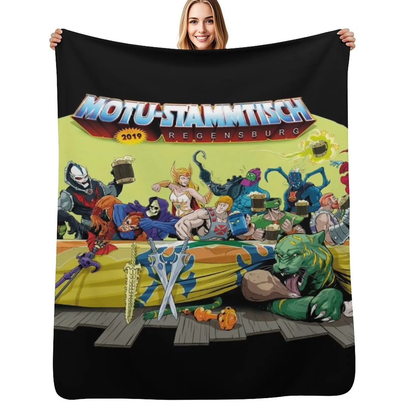 MotU regulars' table in Regensburg Throw Blanket Outdoor Soft Blanket for Picnic Beach Camping
MotU regulars' table in Regensburg Throw Blanket Outdoor Soft Blanket for Picnic Beach Camping