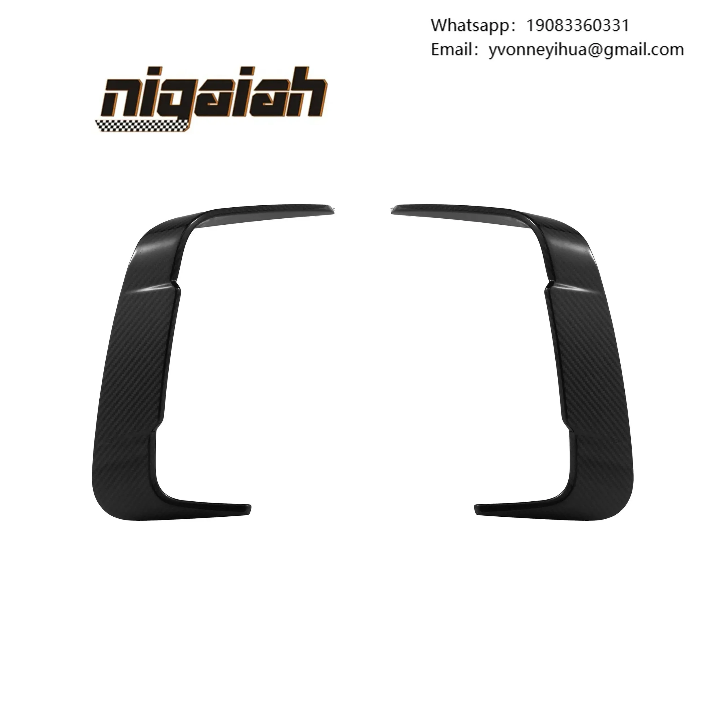 Car Rear Bumper Air Vent Blades Trims For BMW M8 F91 F92 F93 2020+ Carbon Fiber Car Rear Bumper Wind Knife Splitter
Car Rear Bumper Air Vent Blades Trims For BMW M8 F91 F92 F93 2020+ Carbon Fiber Car Rear Bumper Wind Knife Splitter