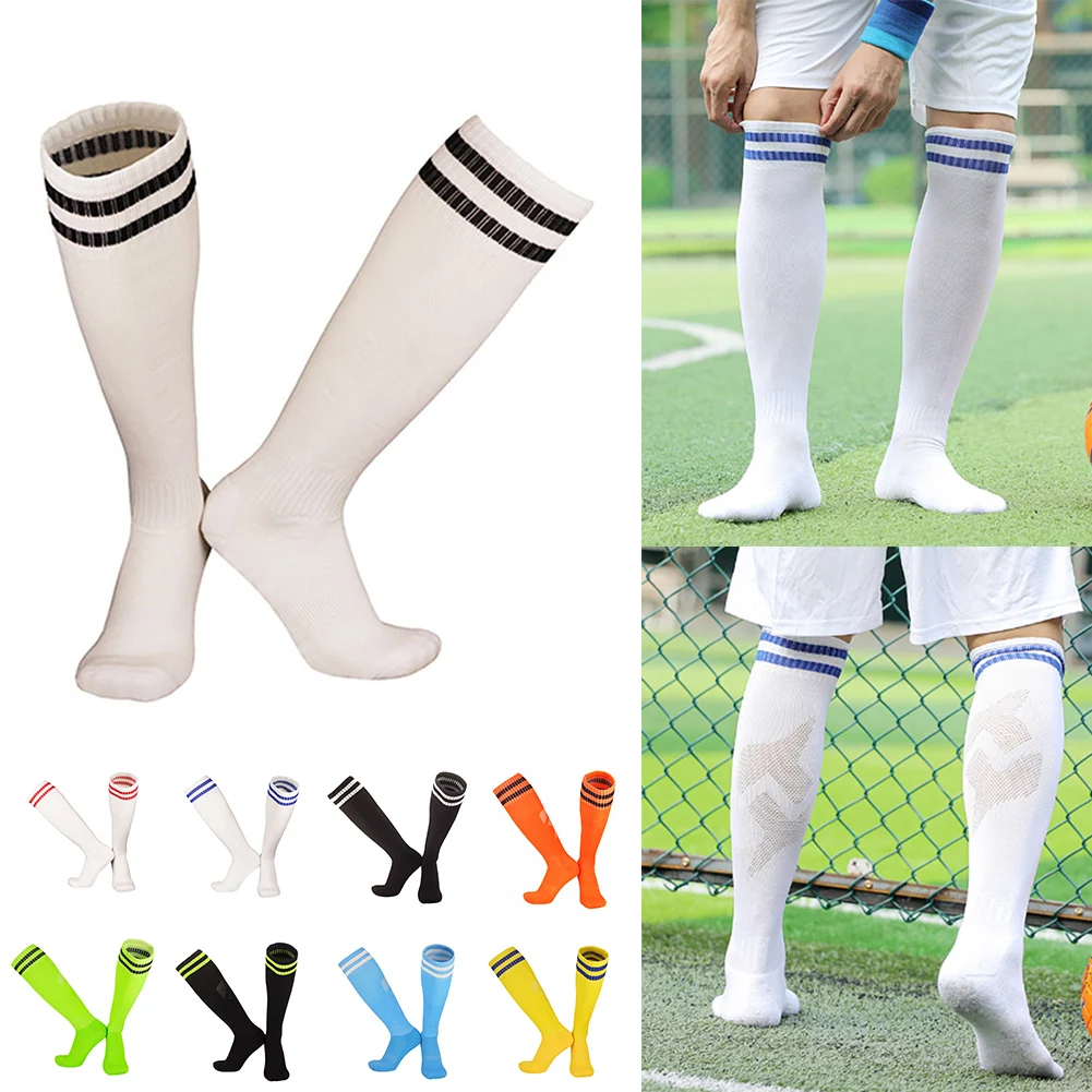 1 Pair Football Socks Summer Thin High Tube Professional Football Socks Non-slip Thickened Towel Bottom Striped Sock Accessories
1 Pair Football Socks Summer Thin High Tube Professional Football Socks Non-slip Thickened Towel Bottom Striped Sock Accessories