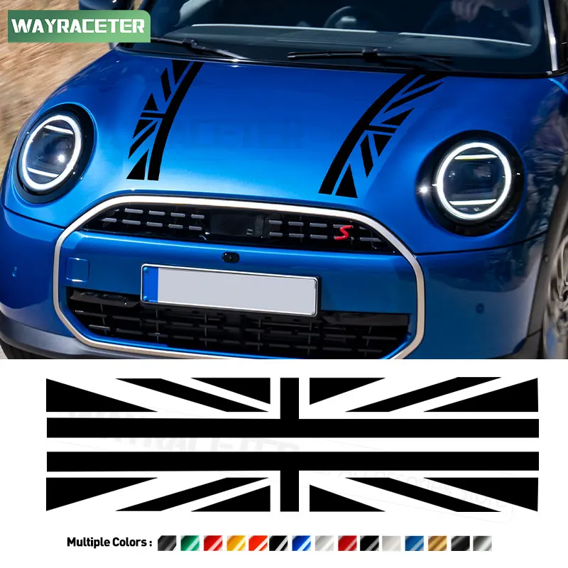 Union Jack Flag Bonnet Stripes Hood Engine Cover Vinyl Graphics Decal For MINI Cooper F66 F65 F67 2024 2025 JCW J01 Accessories
Union Jack Flag Bonnet Stripes Hood Engine Cover Vinyl Graphics Decal For MINI Cooper F66 F65 F67 2024 2025 JCW J01 Accessories