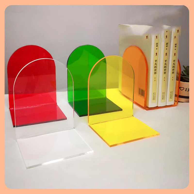 2PCS Color Acrylic Bookend Book Stand Stationery Simple Message Board Stand Desk Book Shelf Organizer Student Fixed Book Holder
2PCS Color Acrylic Bookend Book Stand Stationery Simple Message Board Stand Desk Book Shelf Organizer Student Fixed Book Holder