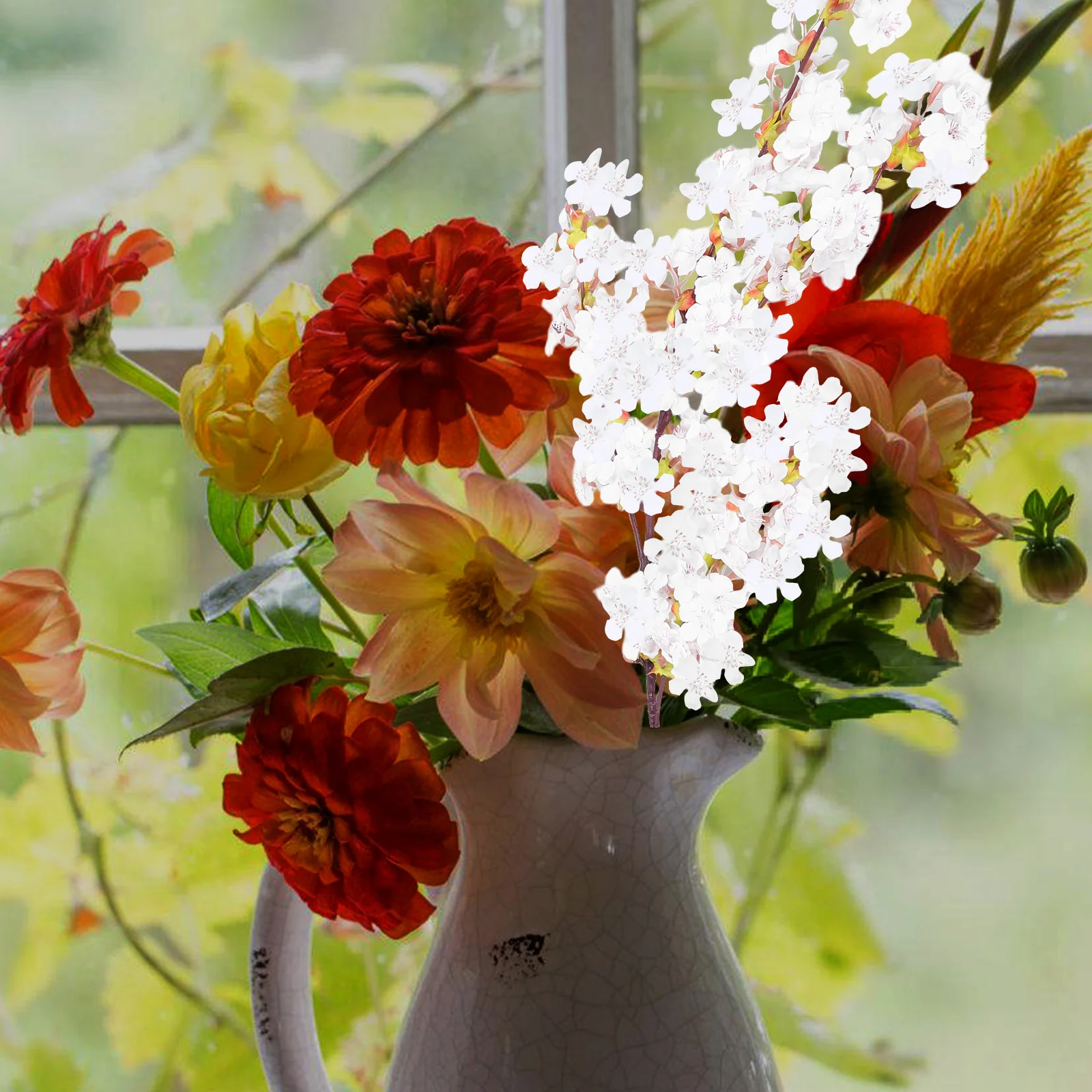 Artificial Cherry Blossom Decoration Spring Plastic Flowers Branches Fake Flower Arrangement Peach Stems Table Centerpieces
Artificial Cherry Blossom Decoration Spring Plastic Flowers Branches Fake Flower Arrangement Peach Stems Table Centerpieces