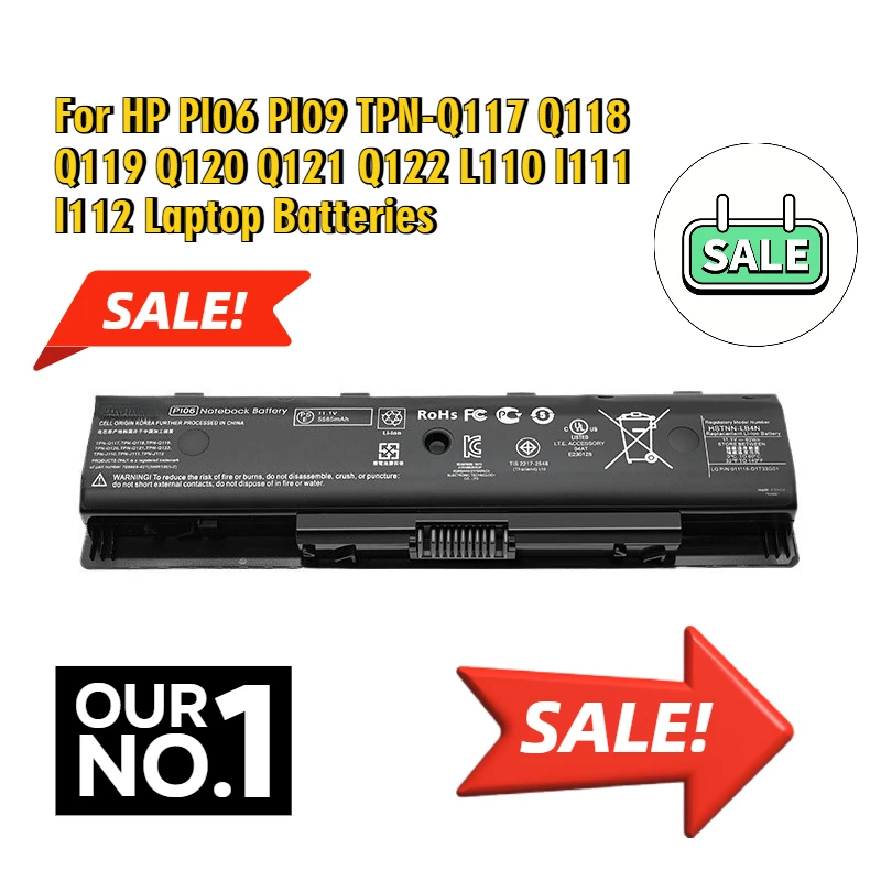 Для HP PI06 PI09 TPN-Q117 Q118 Q119 Q120 Q121 Q122 L110 I111 I112 аккумуляторы для ноутбуков
Для HP PI06 PI09 TPN-Q117 Q118 Q119 Q120 Q121 Q122 L110 I111 I112 аккумуляторы для ноутбуков