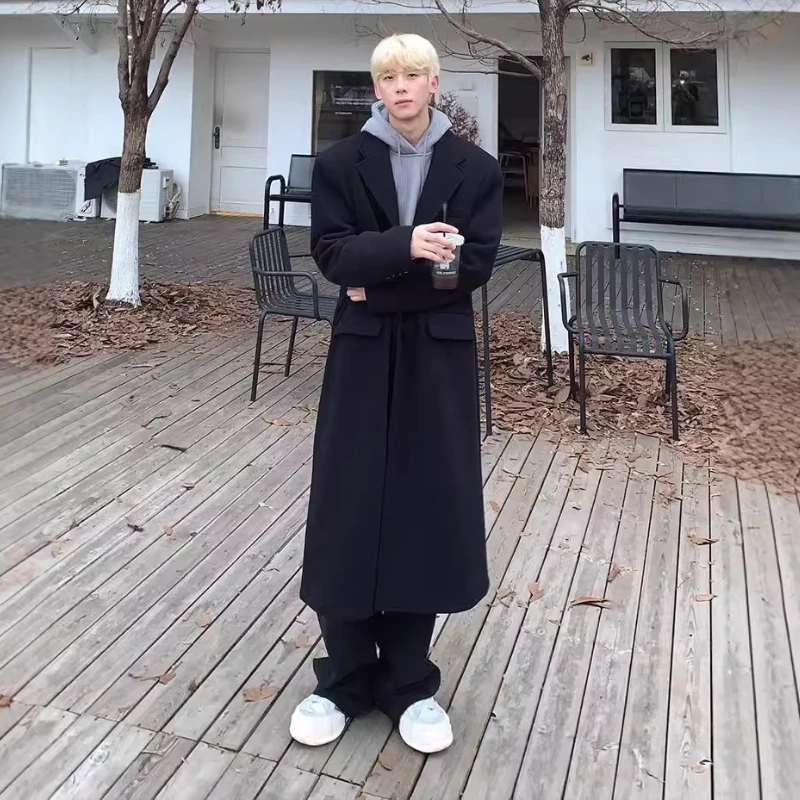 OIMG Autumn winter inner cotton padded shoulder coat men's mid to long knee length windbreaker loose jacket top
OIMG Autumn winter inner cotton padded shoulder coat men's mid to long knee length windbreaker loose jacket top