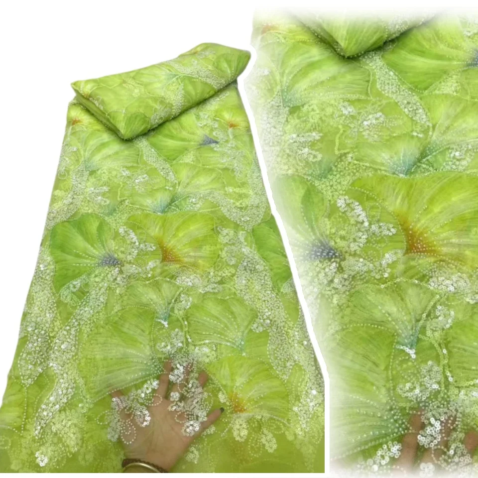 Colorful Wave Special Design Nigeria Fabric Top Quality Handmade Embroidery Net Lace Beads Sequin For Making Women Wedding Dress
Colorful Wave Special Design Nigeria Fabric Top Quality Handmade Embroidery Net Lace Beads Sequin For Making Women Wedding Dress